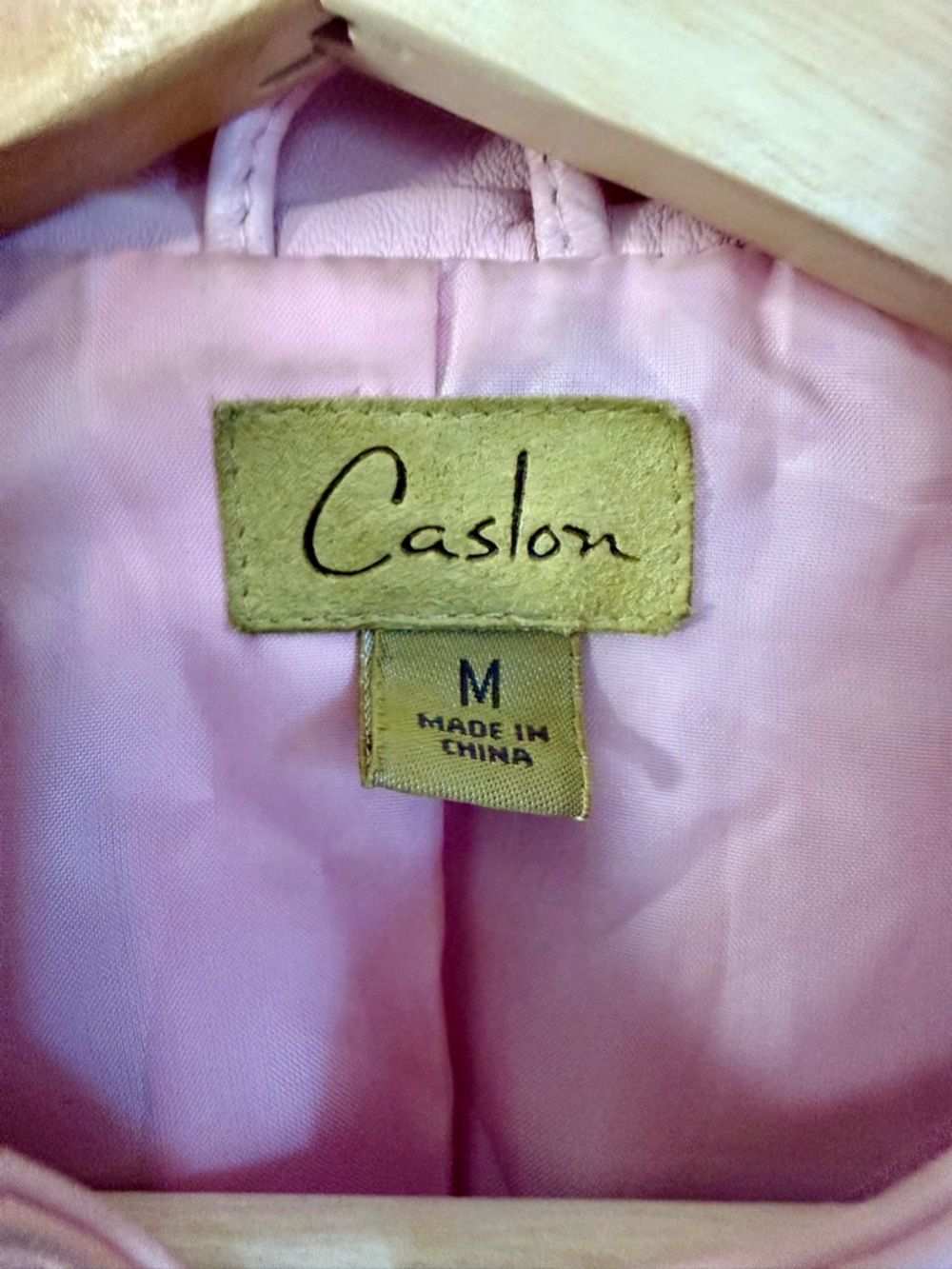 Caslon Genuine Soft Leather Jacket | Blush Pink | Luxe Spring Blazer | M - Picture 4 of 13